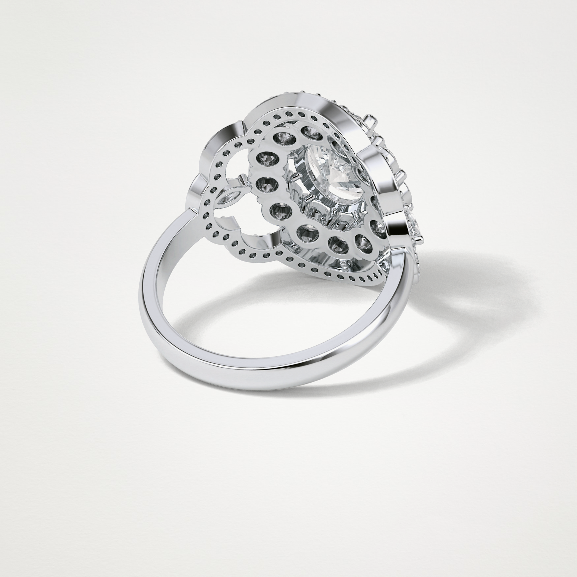 Oval Halo Lab Grown Diamond Engagement Ring