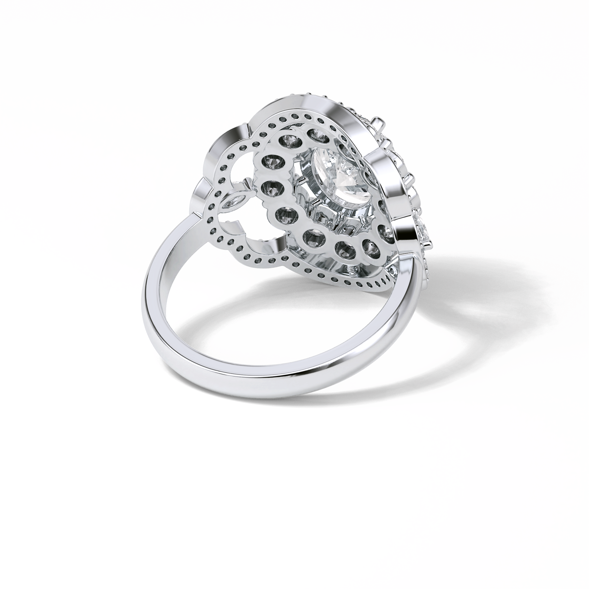 Oval Halo Lab Grown Diamond Engagement Ring