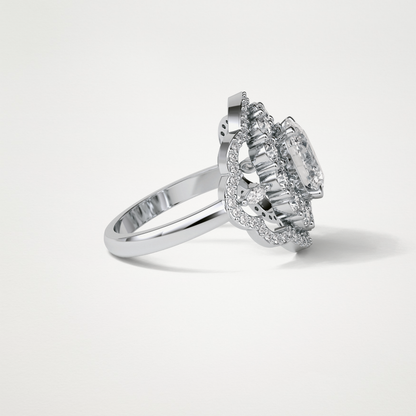 Oval Halo Lab Grown Diamond Engagement Ring