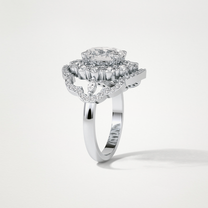 Oval Halo Lab Grown Diamond Engagement Ring