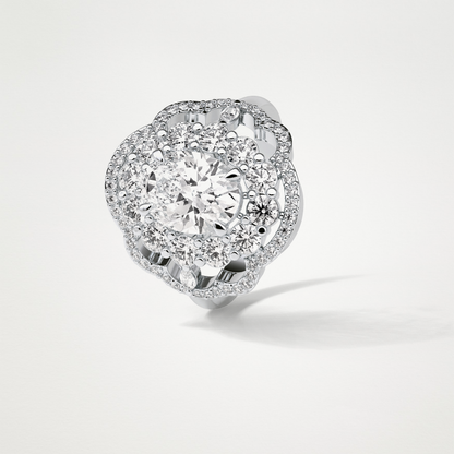 Oval Halo Lab Grown Diamond Engagement Ring