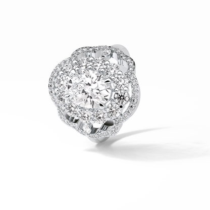 Oval Halo Lab Grown Diamond Engagement Ring