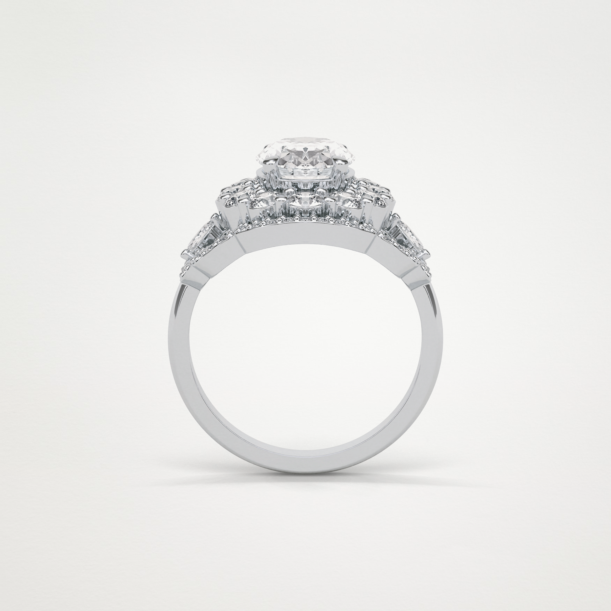 Oval Halo Lab Grown Diamond Engagement Ring