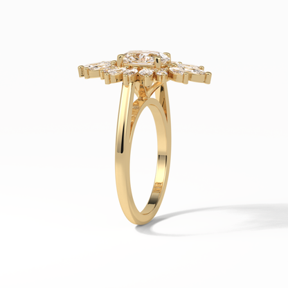 Oval Halo Lab Grown Diamond Engagement Ring