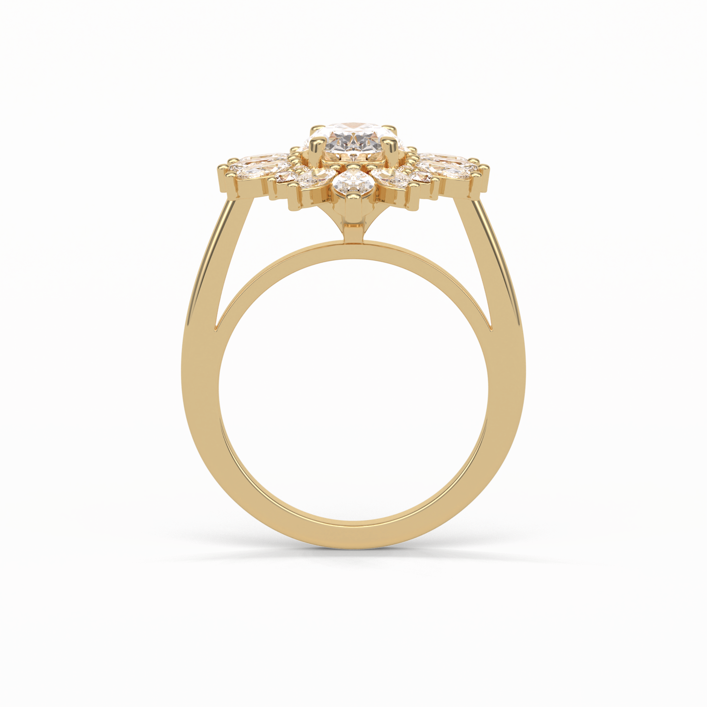 Oval Halo Lab Grown Diamond Engagement Ring