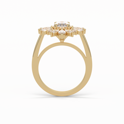 Oval Halo Lab Grown Diamond Engagement Ring