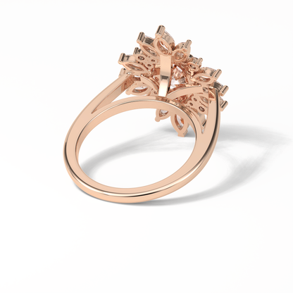 Oval Halo Lab Grown Diamond Engagement Ring