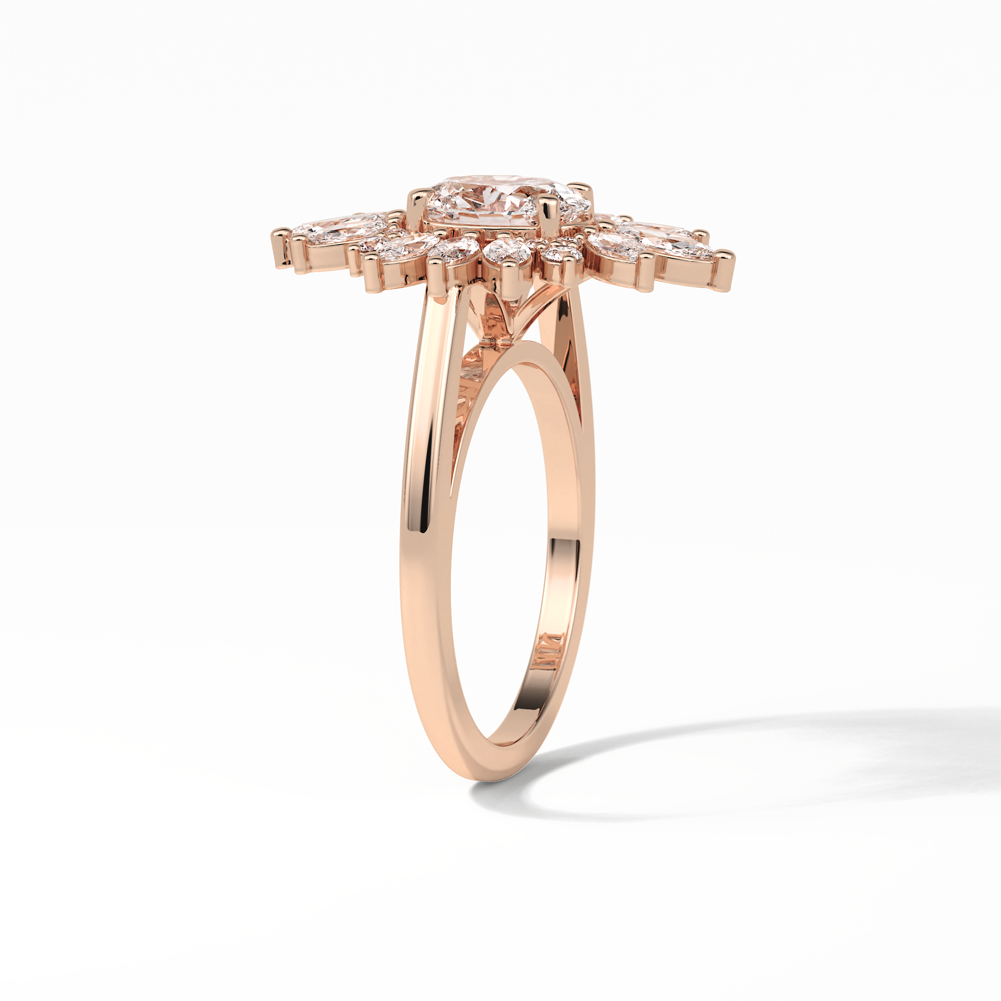 Oval Halo Lab Grown Diamond Engagement Ring