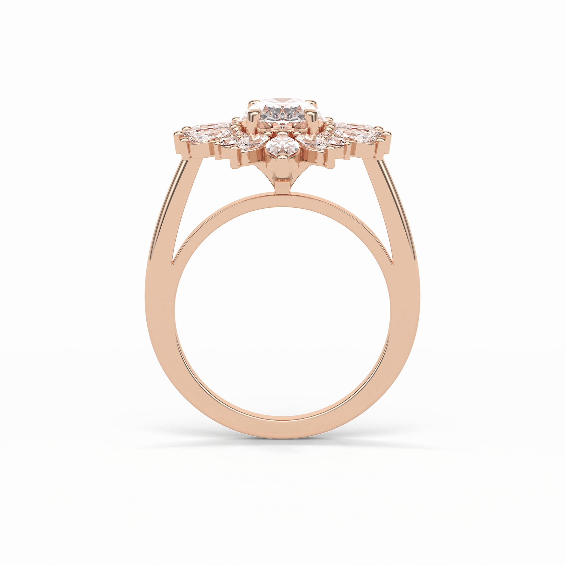 Oval Halo Lab Grown Diamond Engagement Ring