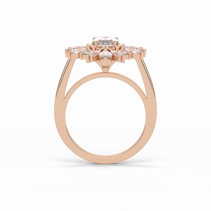 Oval Halo Lab Grown Diamond Engagement Ring