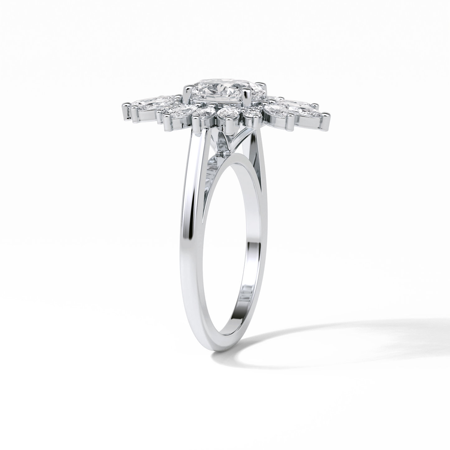 Oval Halo Lab Grown Diamond Engagement Ring