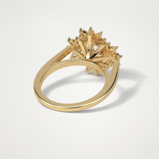 Round Halo Lab Grown Diamond Engagement Ring