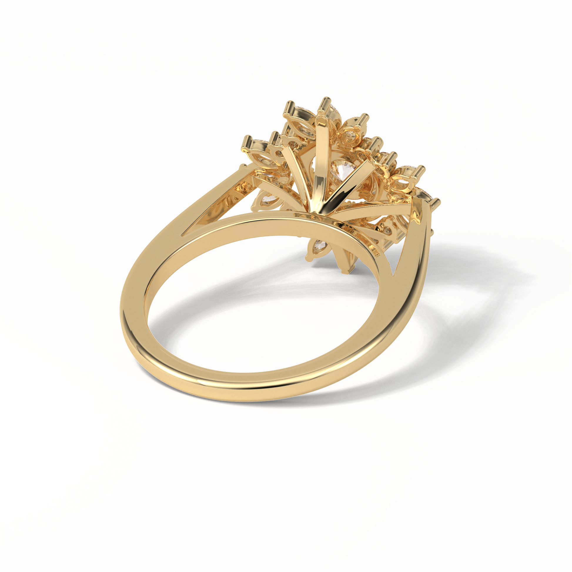Round Halo Lab Grown Diamond Engagement Ring