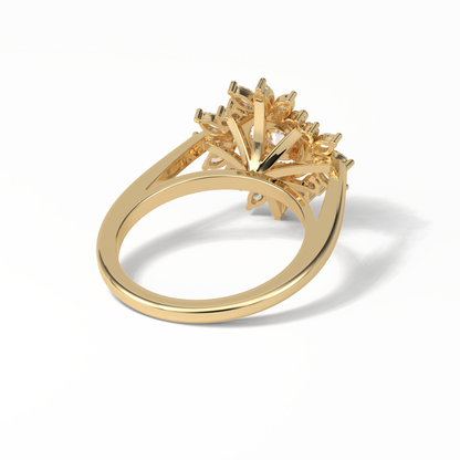 Round Halo Lab Grown Diamond Engagement Ring