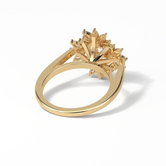 Round Halo Lab Grown Diamond Engagement Ring