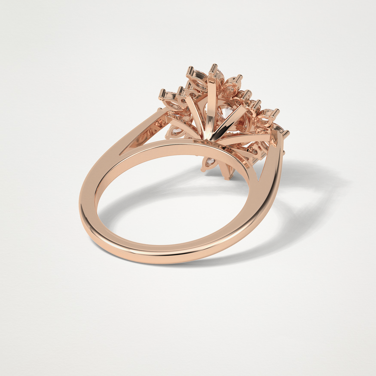Round Halo Lab Grown Diamond Engagement Ring