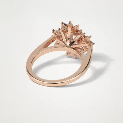 Round Halo Lab Grown Diamond Engagement Ring