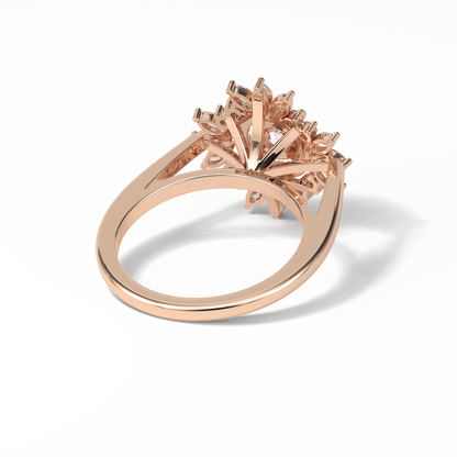 Round Halo Lab Grown Diamond Engagement Ring