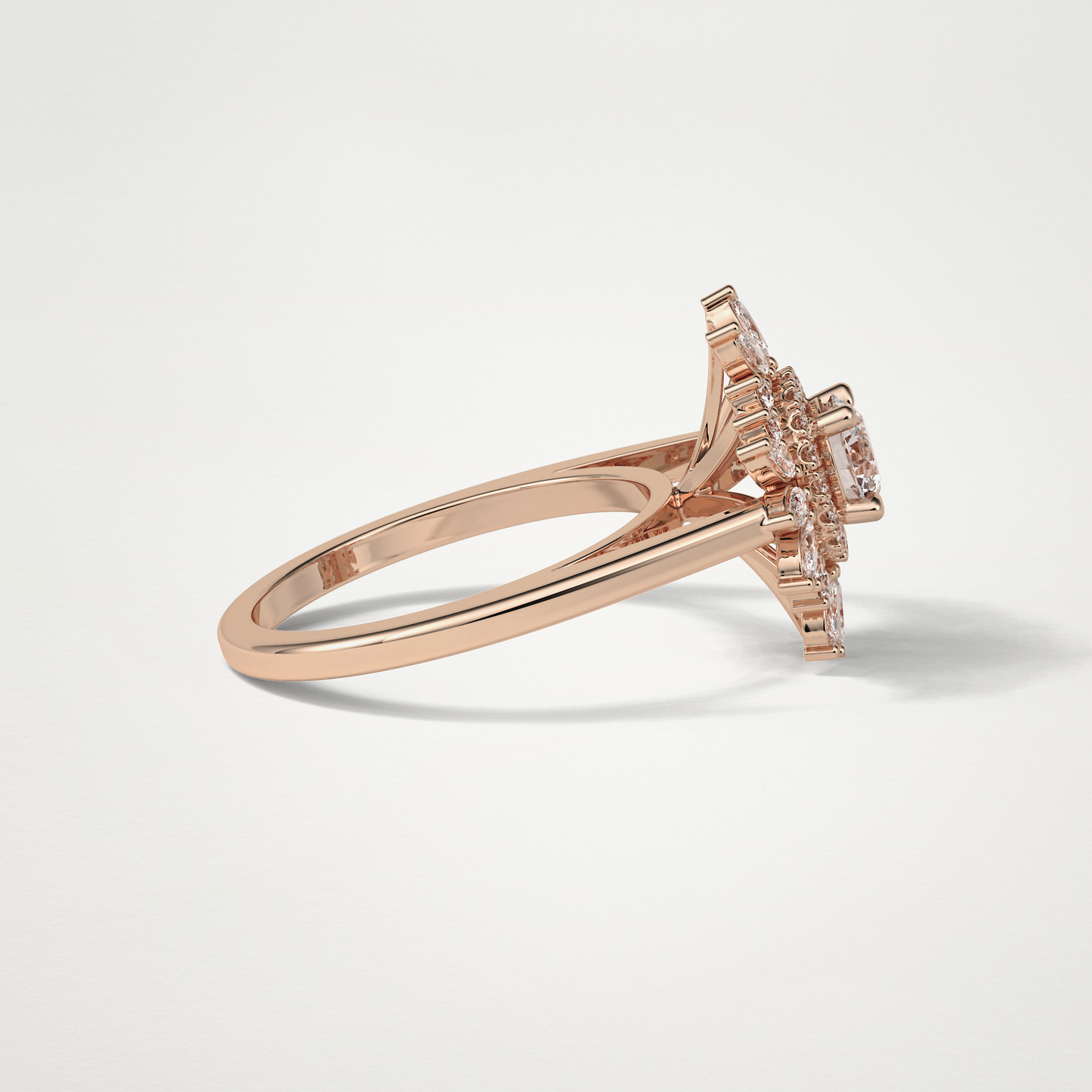Round Halo Lab Grown Diamond Engagement Ring