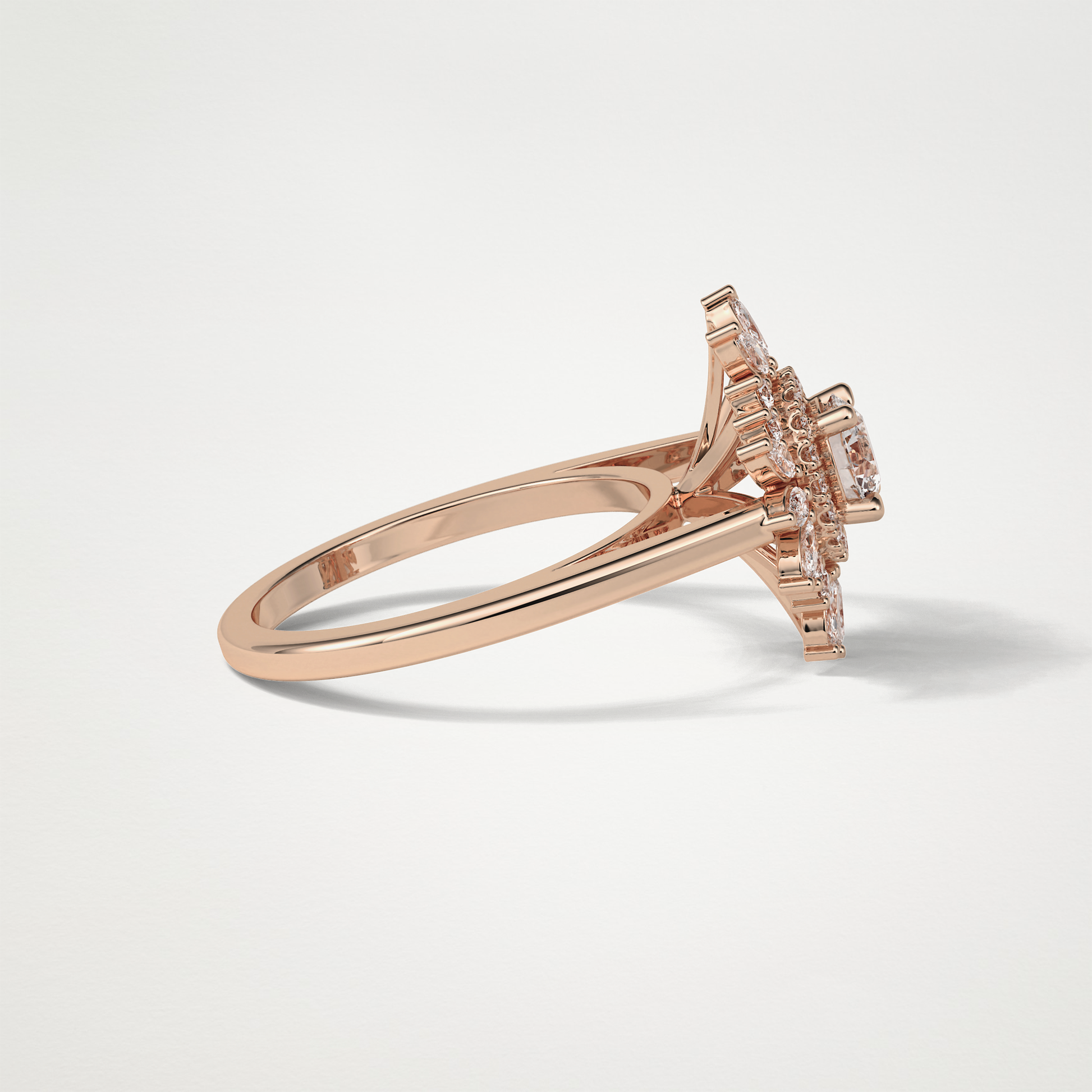 Round Halo Lab Grown Diamond Engagement Ring