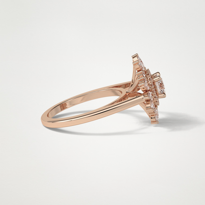 Round Halo Lab Grown Diamond Engagement Ring