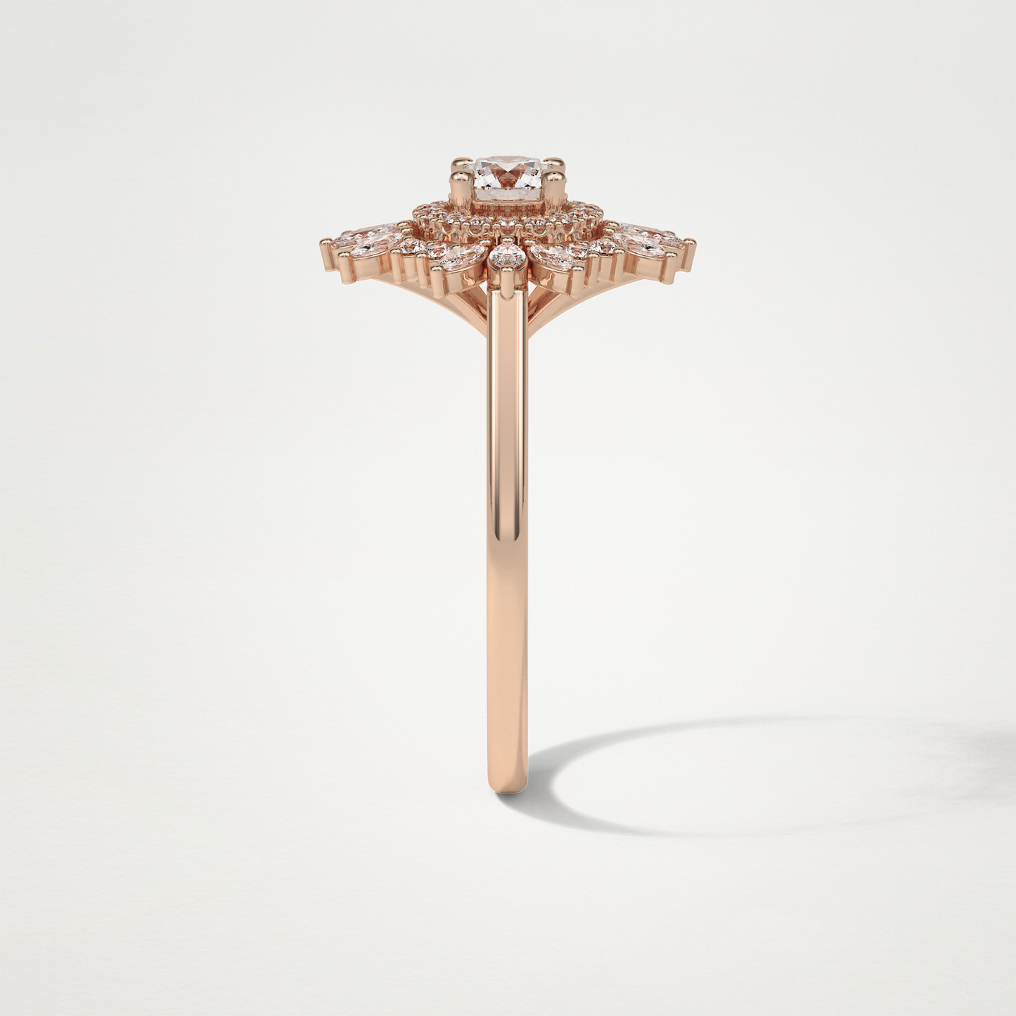 Round Halo Lab Grown Diamond Engagement Ring