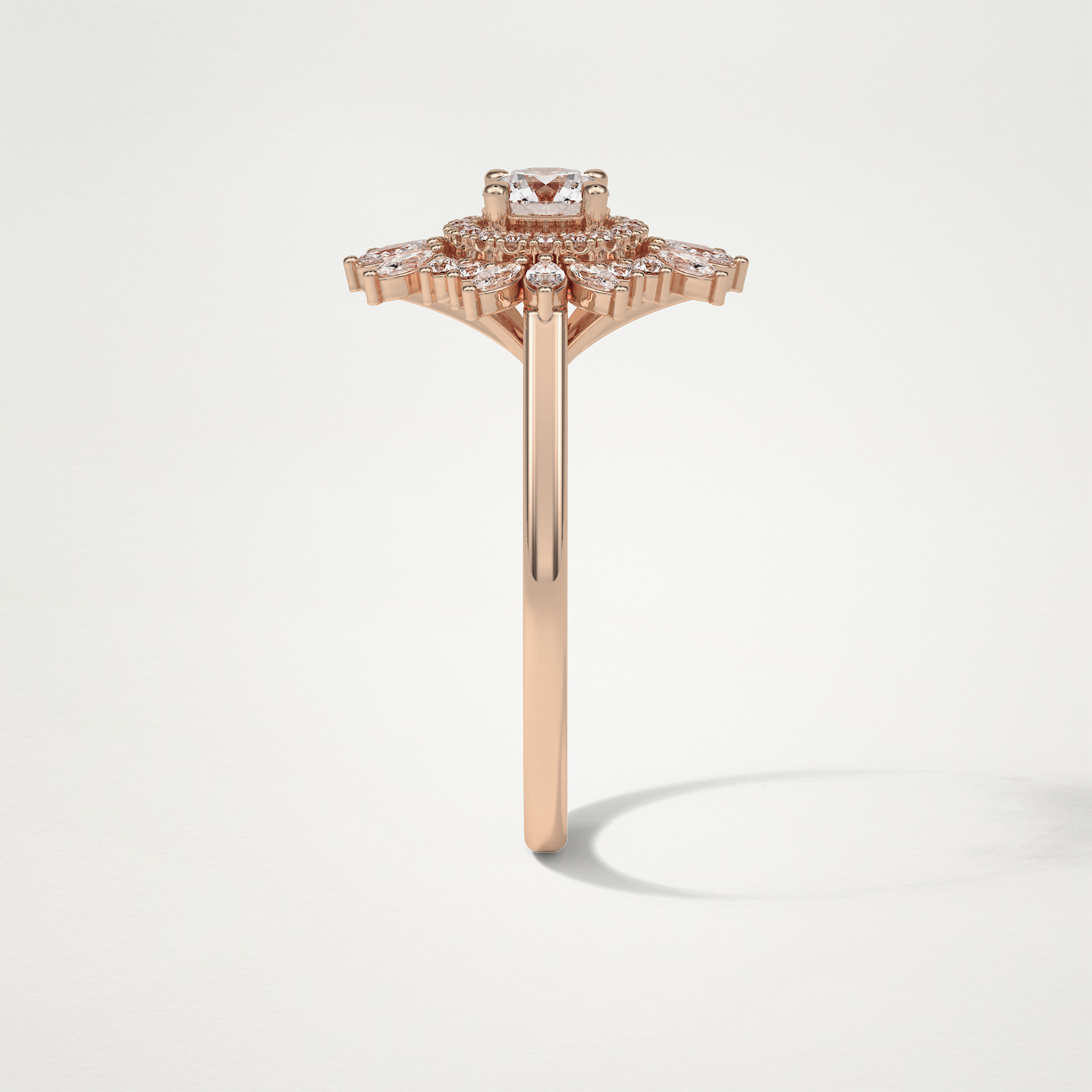 Round Halo Lab Grown Diamond Engagement Ring
