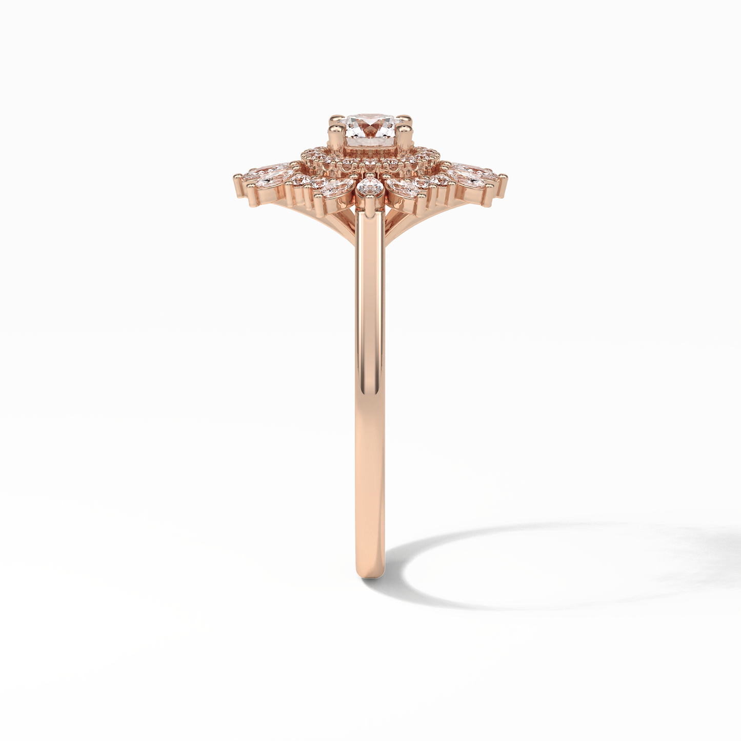 Round Halo Lab Grown Diamond Engagement Ring