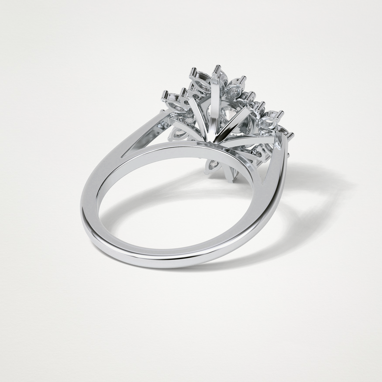 Round Halo Lab Grown Diamond Engagement Ring