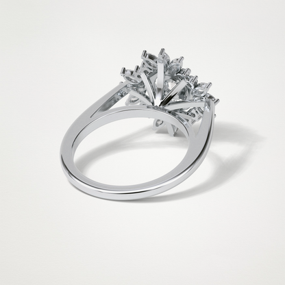Round Halo Lab Grown Diamond Engagement Ring