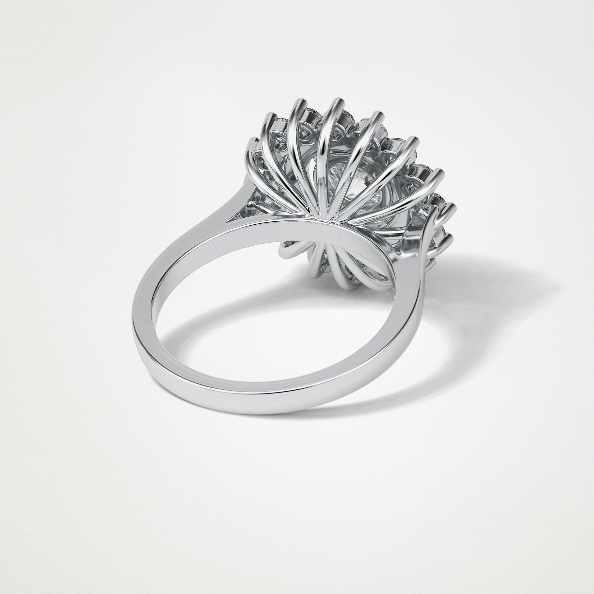 Round Halo Lab Grown Diamond Engagement Ring
