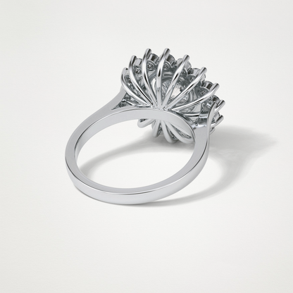 Round Halo Lab Grown Diamond Engagement Ring