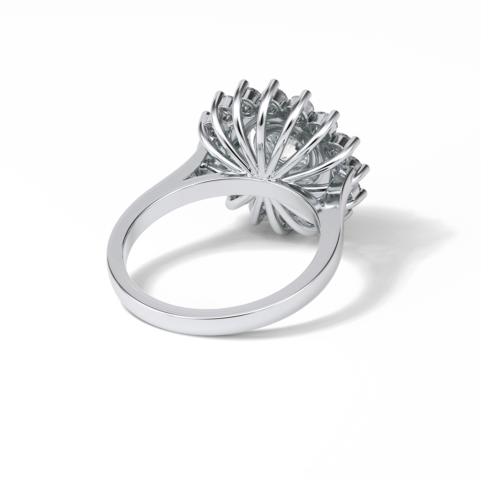 Round Halo Lab Grown Diamond Engagement Ring