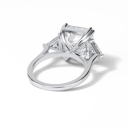 Emerald Three Lab Grown Diamond Engagement Ring