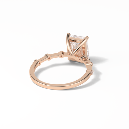 Radiant Dainty Lab Grown Diamond Engagement Ring
