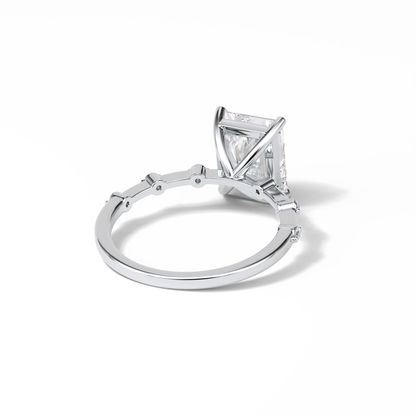 Radiant Dainty Lab Grown Diamond Engagement Ring