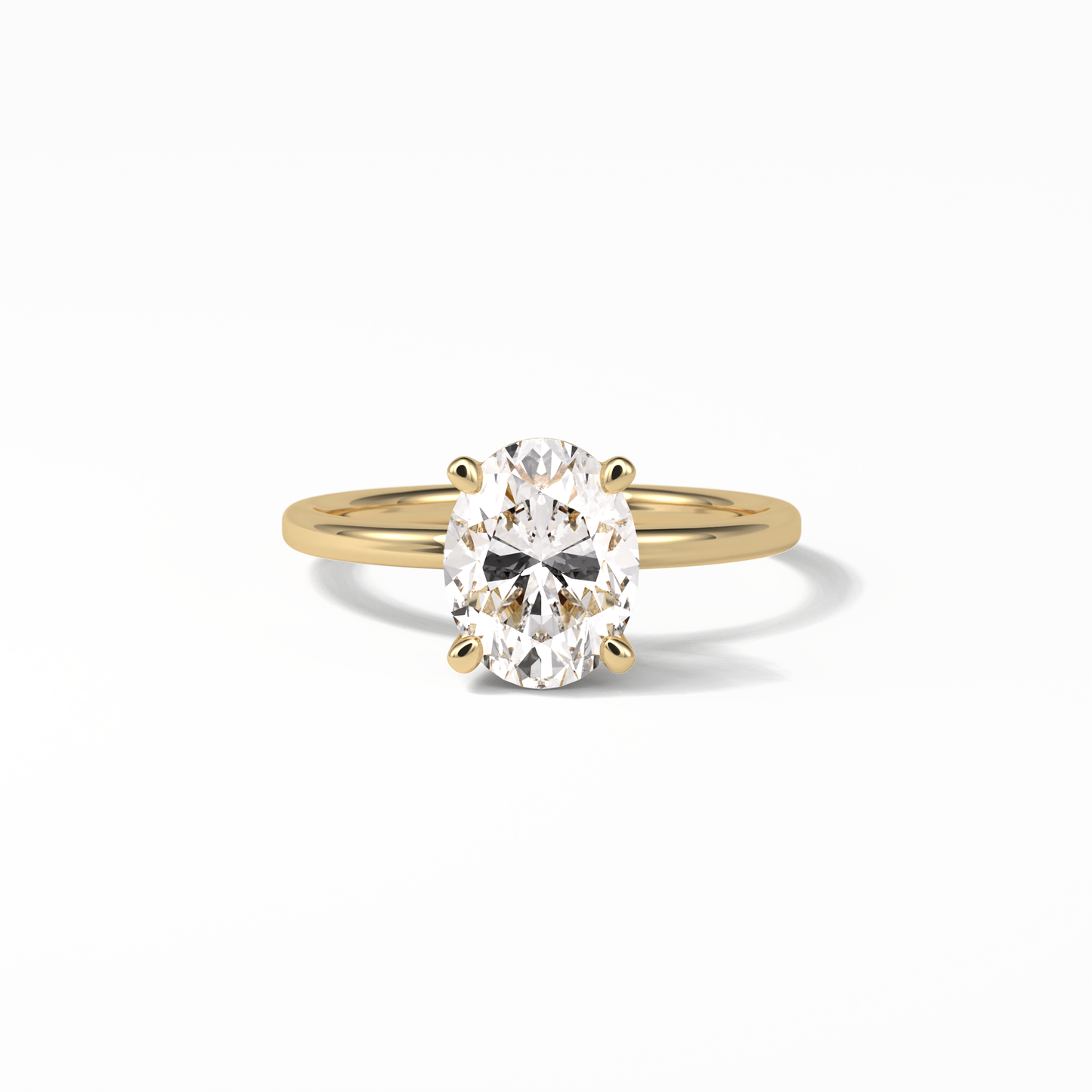 Oval Solitaire Lab Grown Diamond Engagement Ring