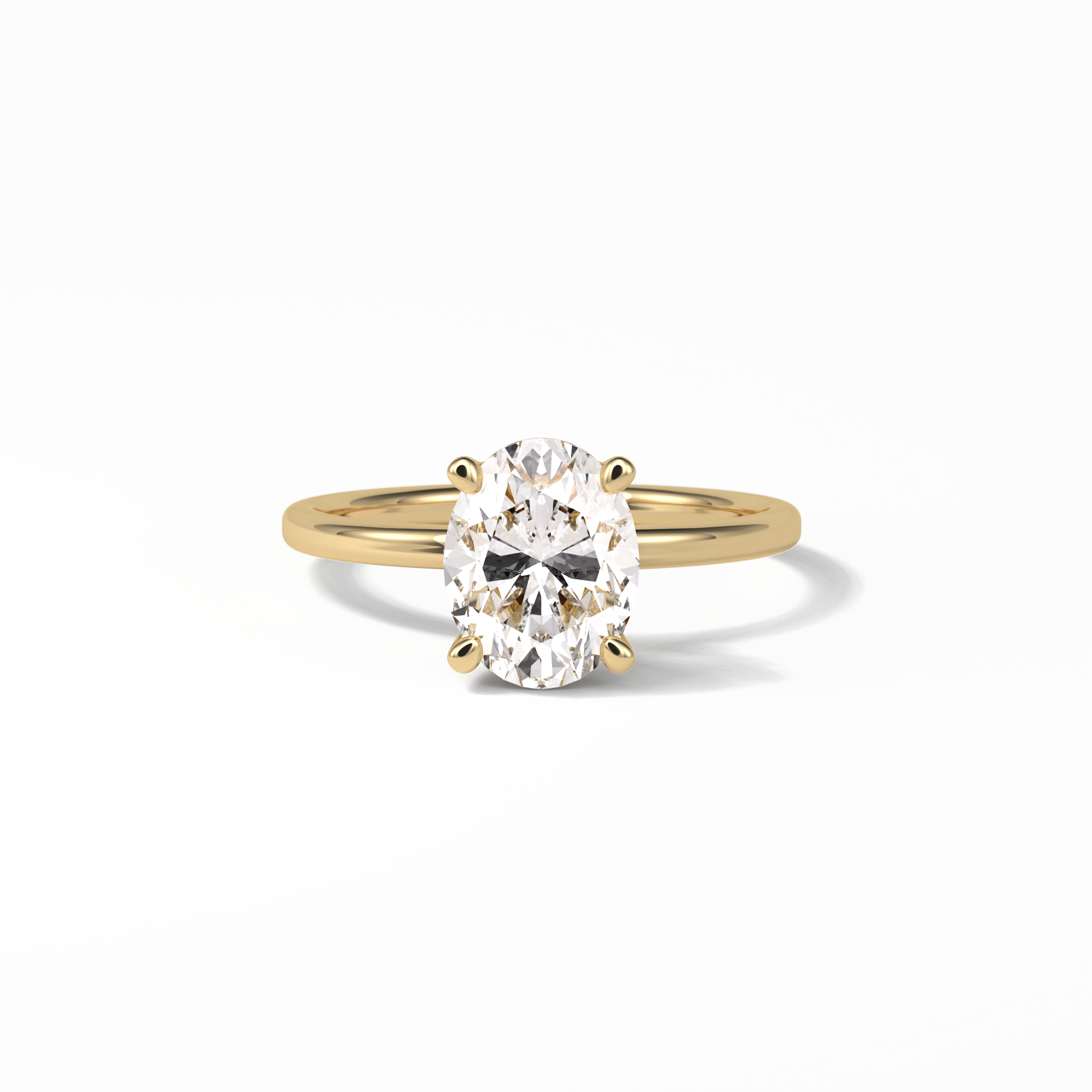 Oval Solitaire Lab Grown Diamond Engagement Ring