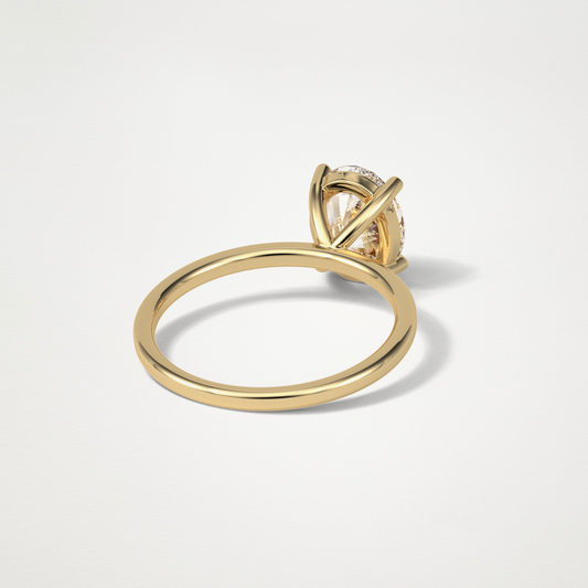 Oval Solitaire Lab Grown Diamond Engagement Ring