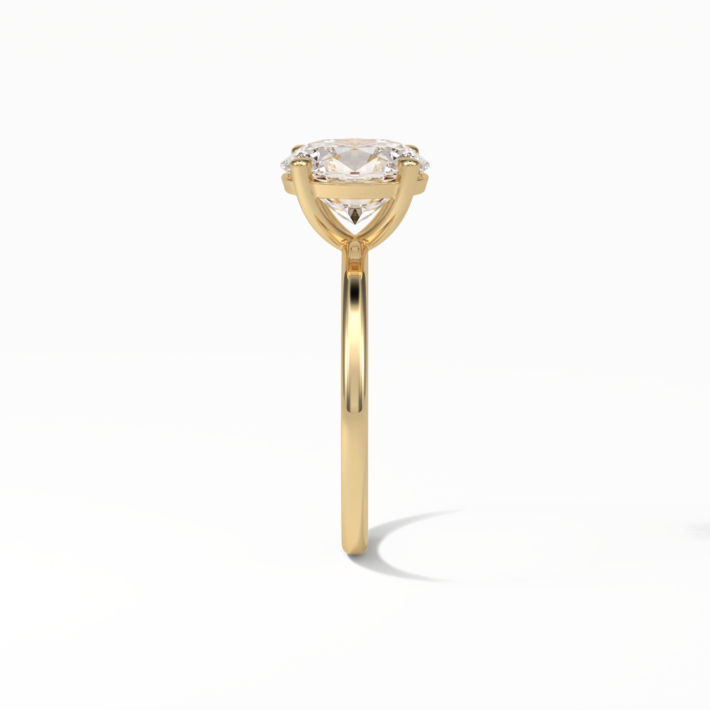 Oval Solitaire Lab Grown Diamond Engagement Ring