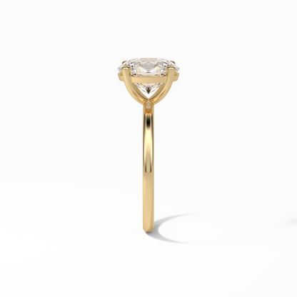 Oval Solitaire Lab Grown Diamond Engagement Ring