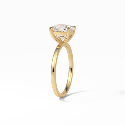 Oval Solitaire Lab Grown Diamond Engagement Ring
