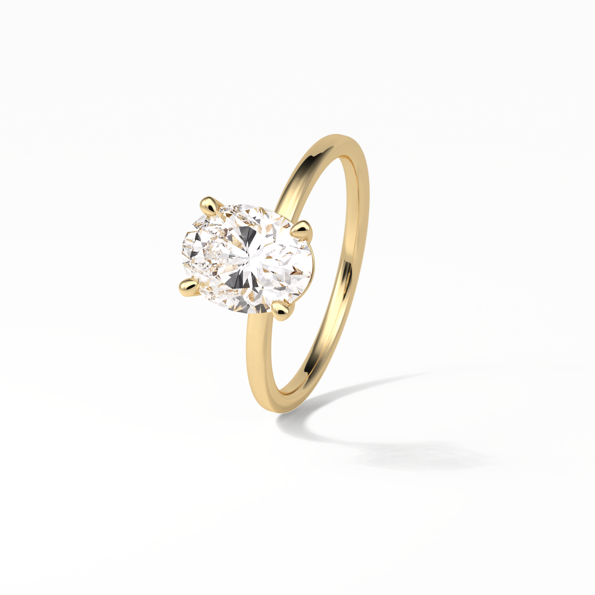 Oval Solitaire Lab Grown Diamond Engagement Ring