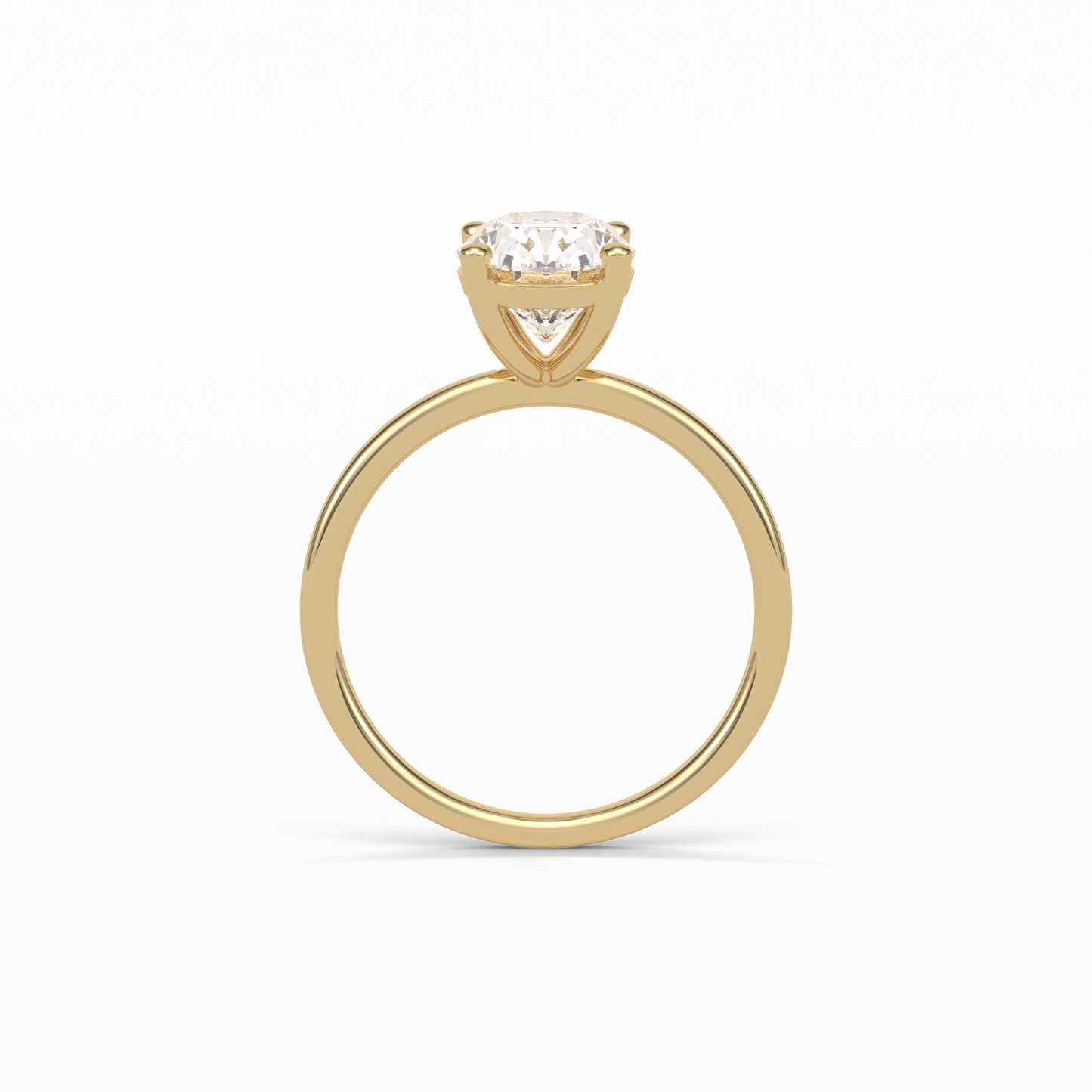 Oval Solitaire Lab Grown Diamond Engagement Ring