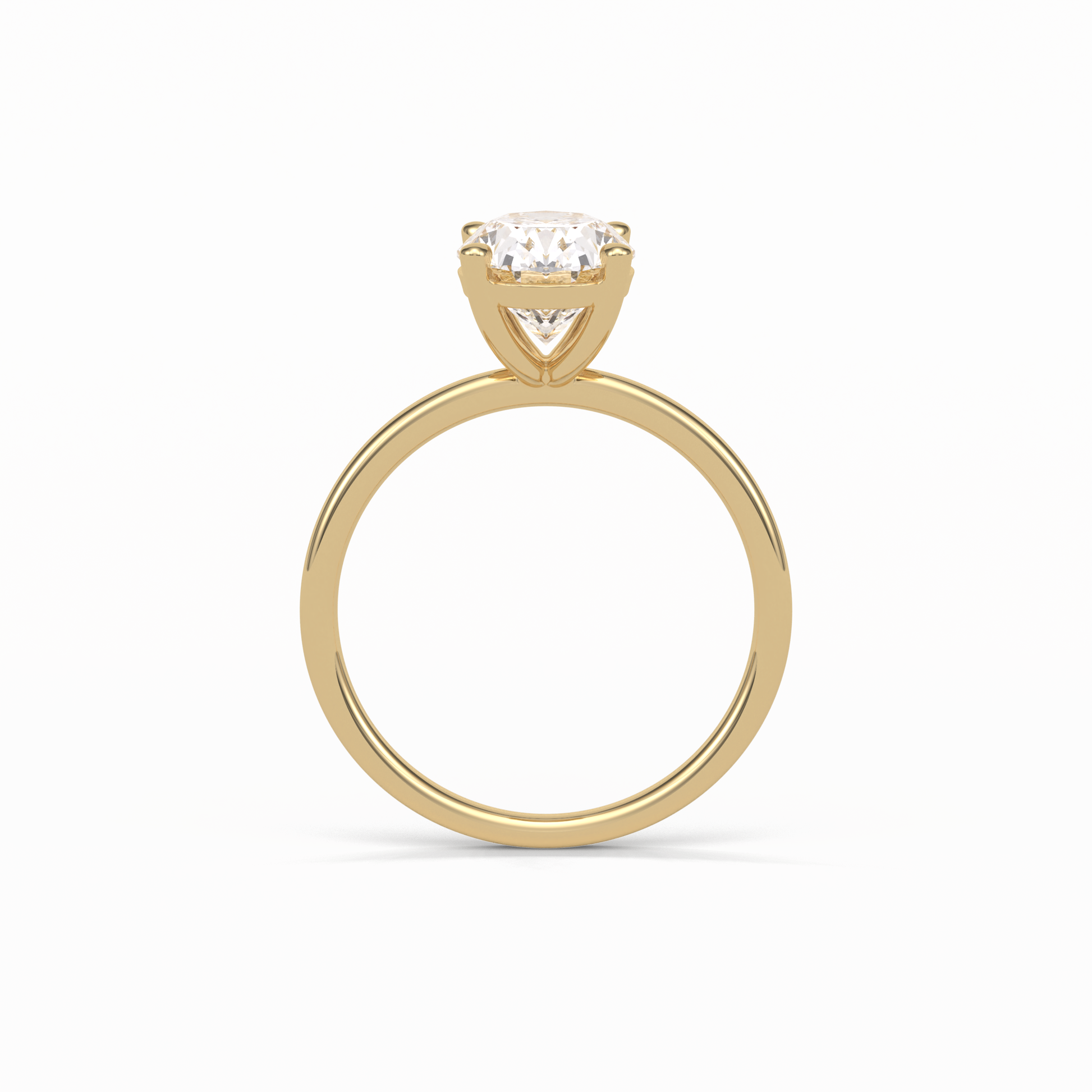 Oval Solitaire Lab Grown Diamond Engagement Ring
