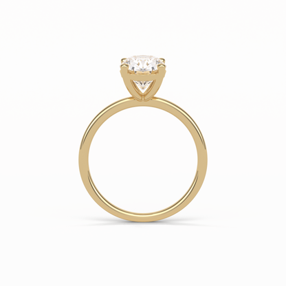 Oval Solitaire Lab Grown Diamond Engagement Ring