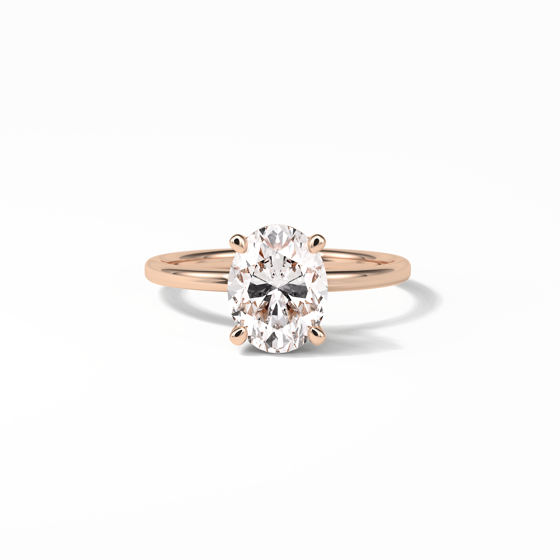 Oval Solitaire Lab Grown Diamond Engagement Ring