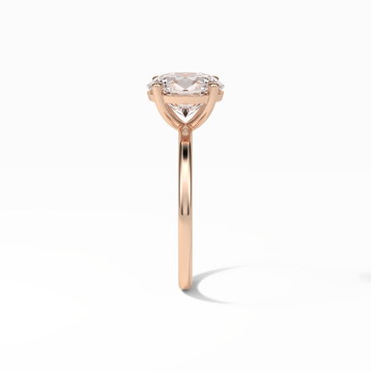 Oval Solitaire Lab Grown Diamond Engagement Ring