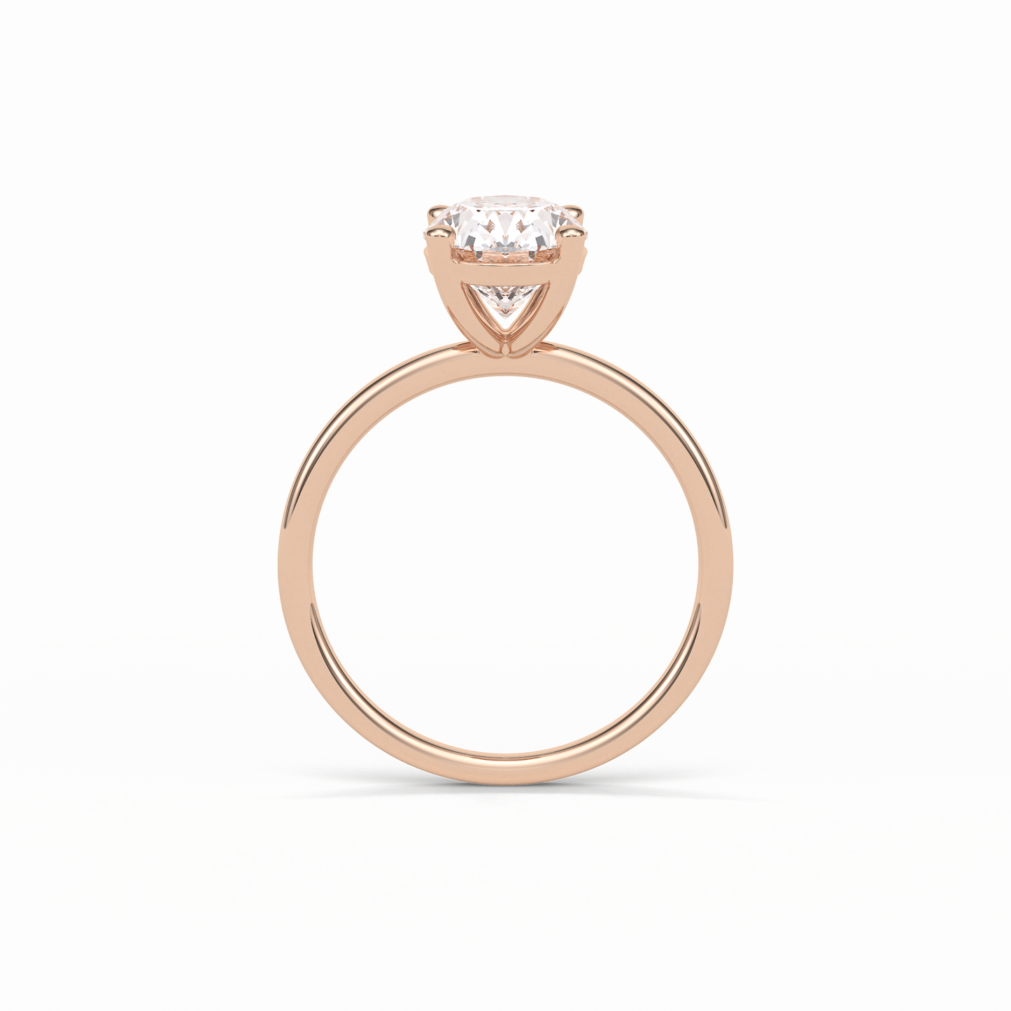 Oval Solitaire Lab Grown Diamond Engagement Ring