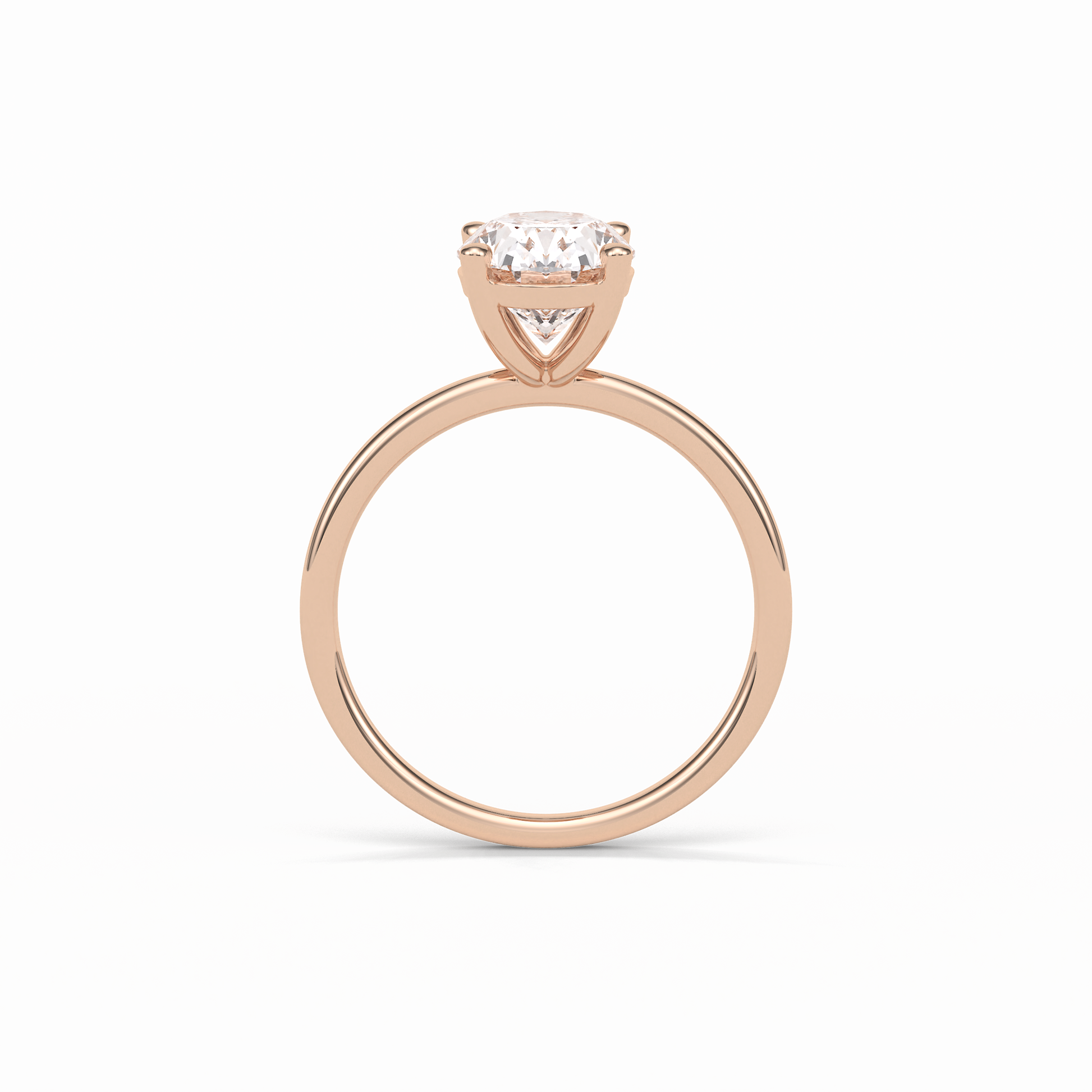 Oval Solitaire Lab Grown Diamond Engagement Ring